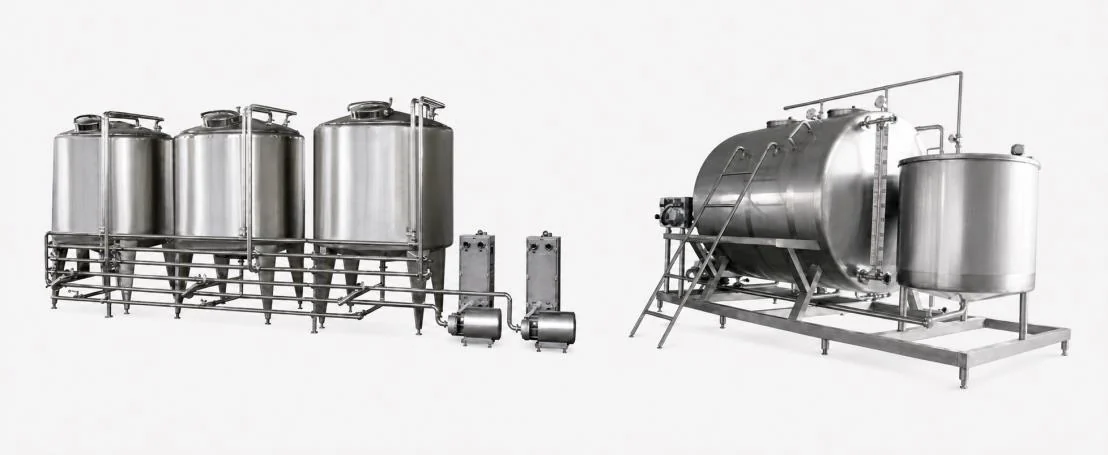 Automatic beverage CIP cleaning system reference configuration