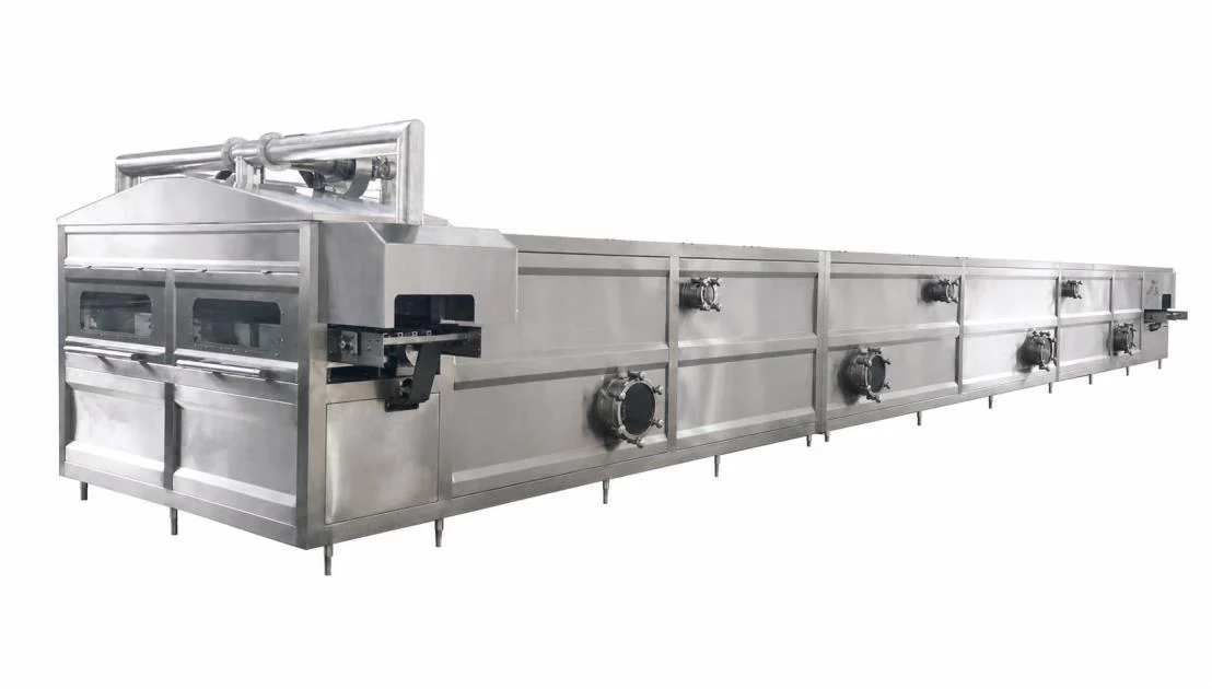 Beverage pasteurizing and cooling tunnel reference configuration