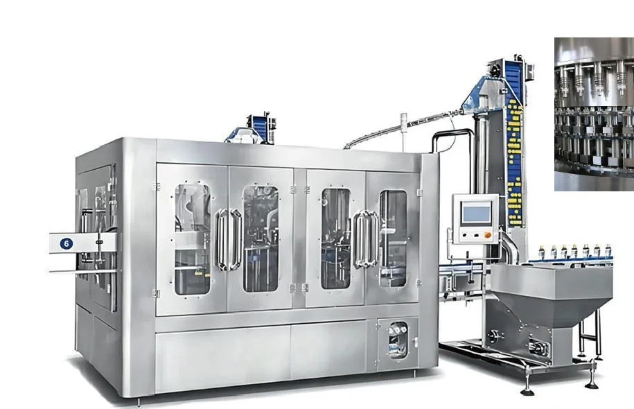 Water rinsing filling and capping monoblock reference configuration